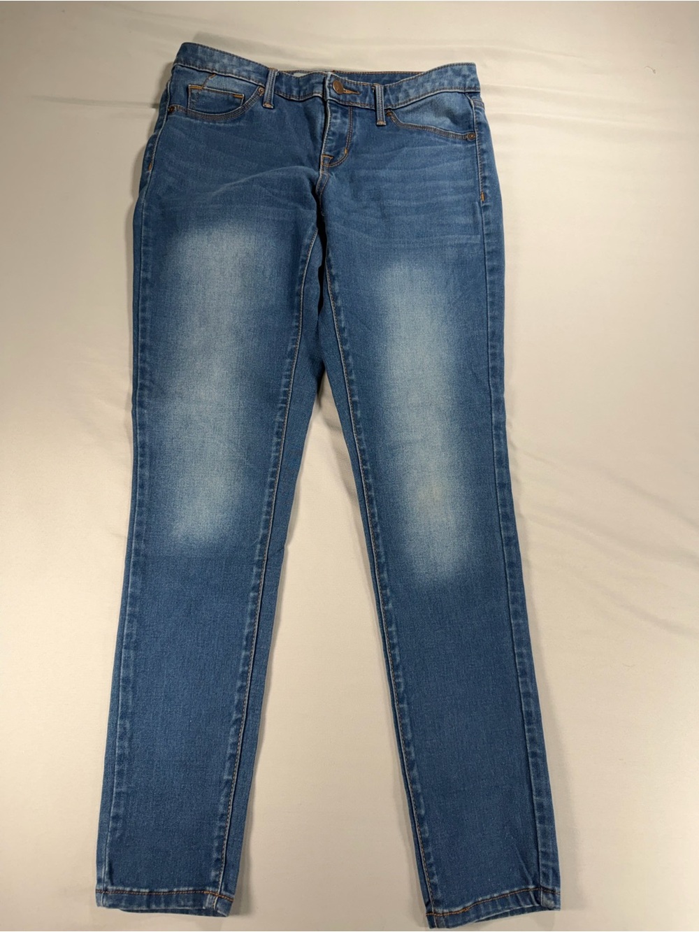 Mossimo Women's Premium Denim Mid Rise Jeggings Skinny Jeans Blue Size 6 # 1011
